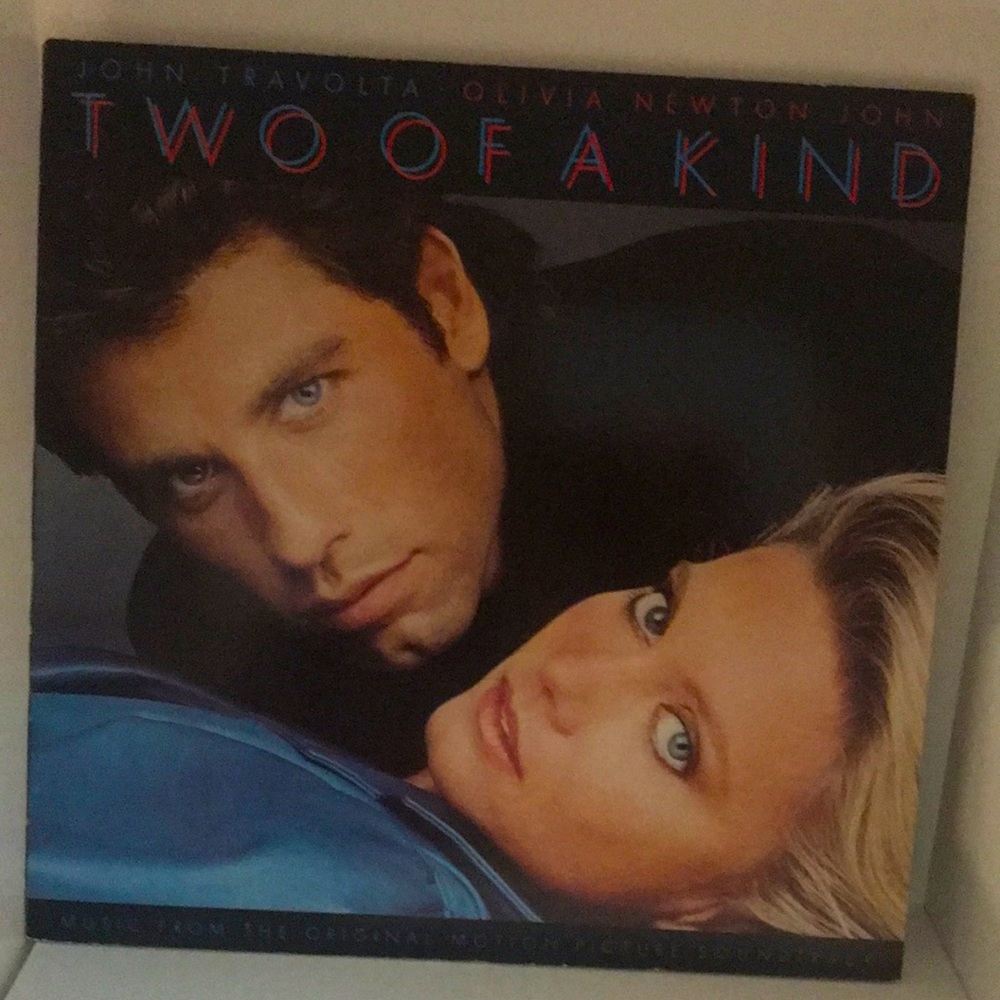 3/$50 John Travolta Olivia Newton-John “Two of A Kind” vintage vinyl album 1980